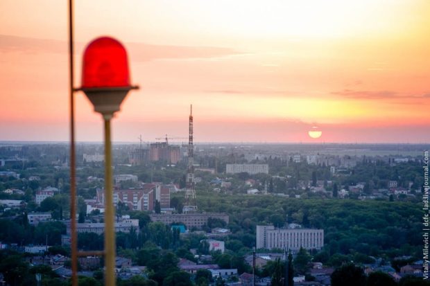 Вид с крыши 20-этажки, Одесса