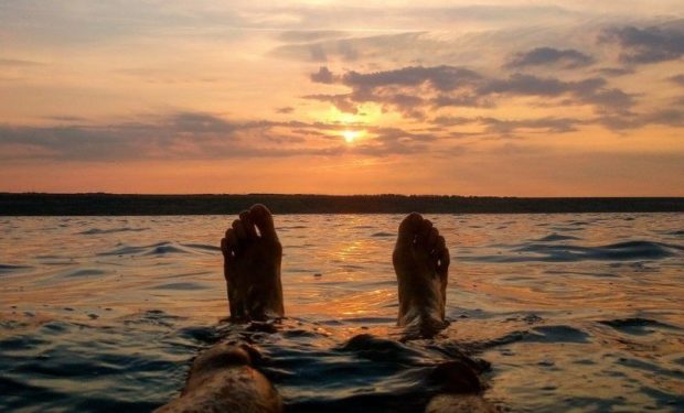 Рассвет на лимане Куяльник, Одесса