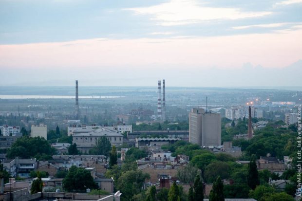 Вид с крыши 20-этажки, Одесса