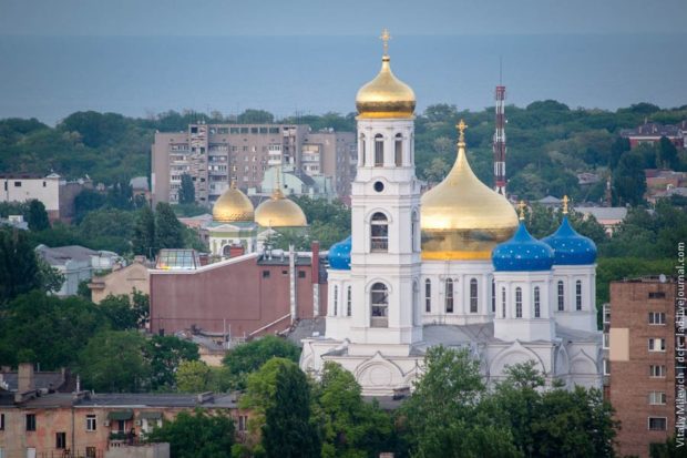Вид с крыши 20-этажки, Одесса