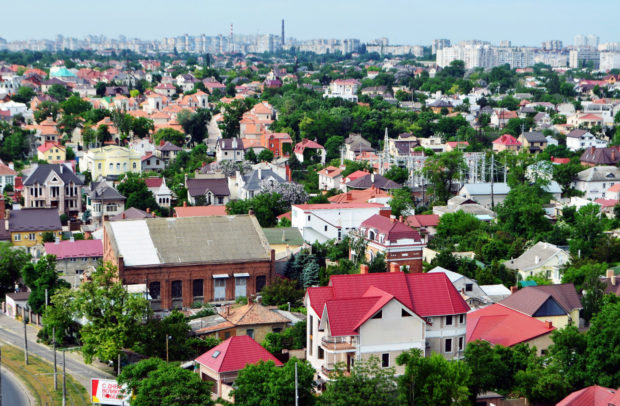 Вид с крыши курорта "Мирный" , Одесса