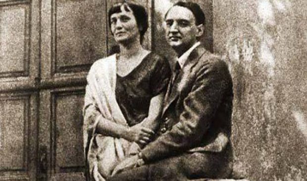 Анна Ахматова с мужем