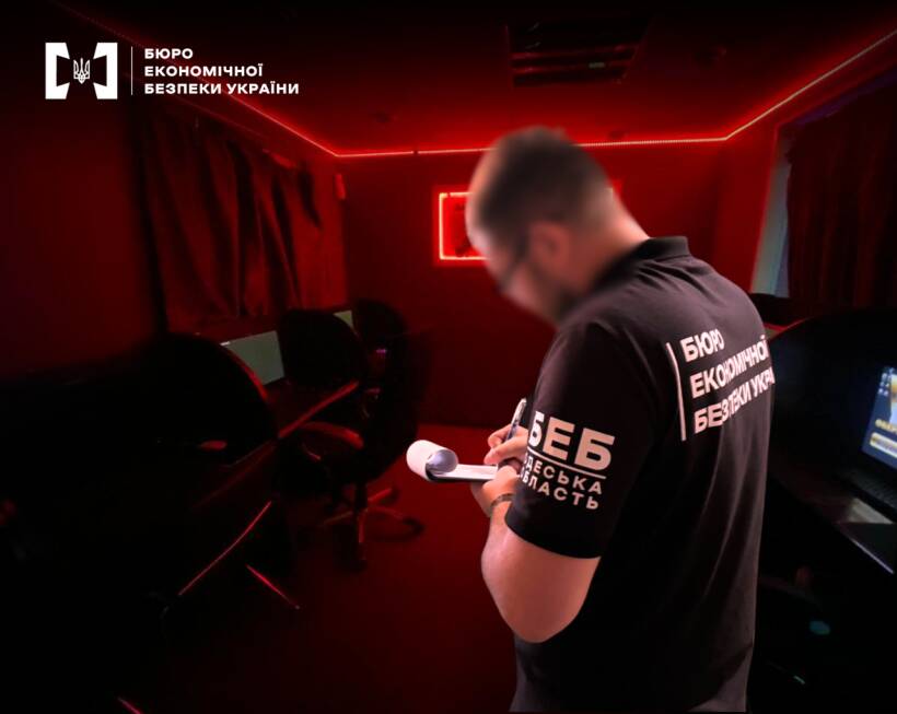 БЕБ викрило 5 гральних залів у мережі Одеси, вилучено 3 млн грн